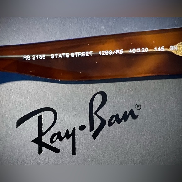 Ray Ban - STATE STREET - COLLECTION SERIES - MODEL RB2186 - Gender Neutral - Picture 9 of 9
